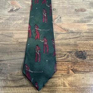Je Suis Vintage Golf Tie Made in USA Silk Neck Tie